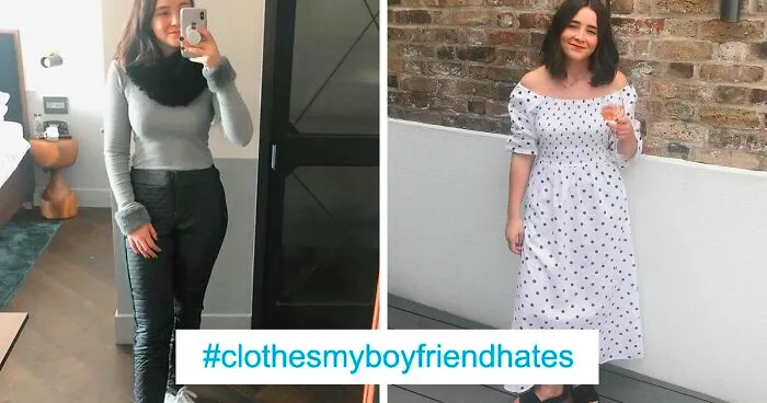 Woman Posts Outfit Pics Her Boyfriend Hates, Captions Each One With A Quote From Him (31 New Pics)