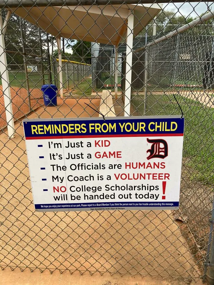 Un recordatorio para que los padres no sean imbéciles