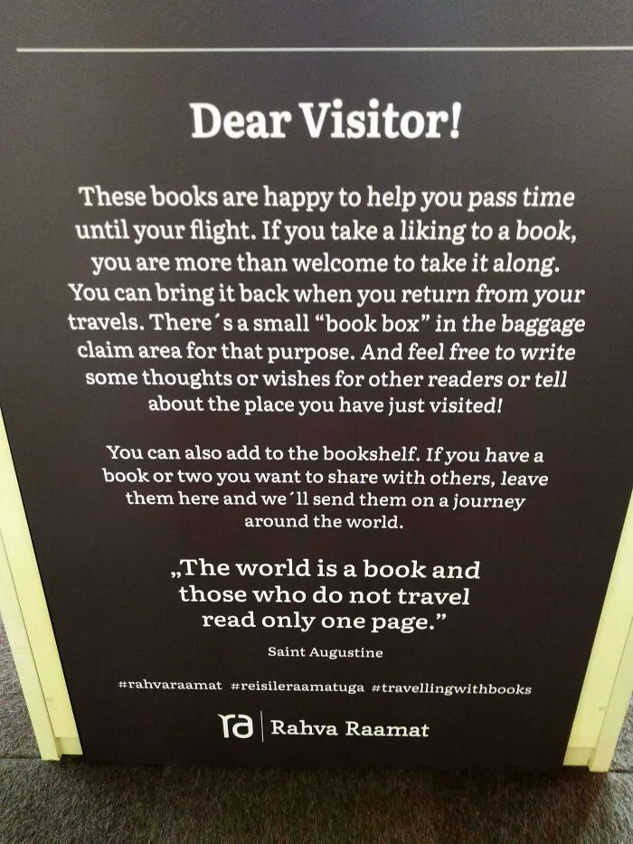 Esta librería en el aeropuerto de Tallin