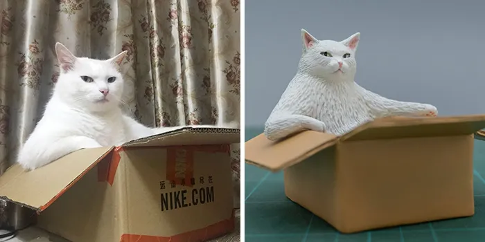 Este artista japonés transforma curiosos momentos de animales en esculturas, y el resultado es divertidísimo (30 fotos nuevas)