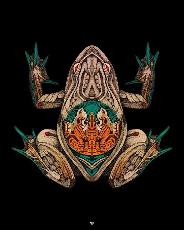 My 6 Drawings Of Mandala Frogs