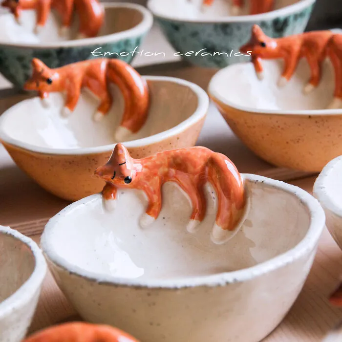 I Handmake Ceramics With Whimsical Animals On Them (44 Pics)