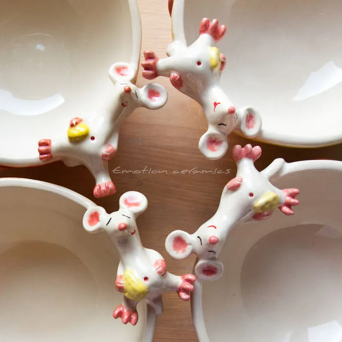 I Handmake Ceramics With Whimsical Animals On Them (44 Pics)