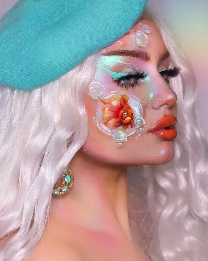 I Use Makeup To Create Art On My Face (107 Pics)