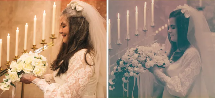 Then And Now: Couple Recreates 12 Wedding Photos After 50 Years Of Being Married