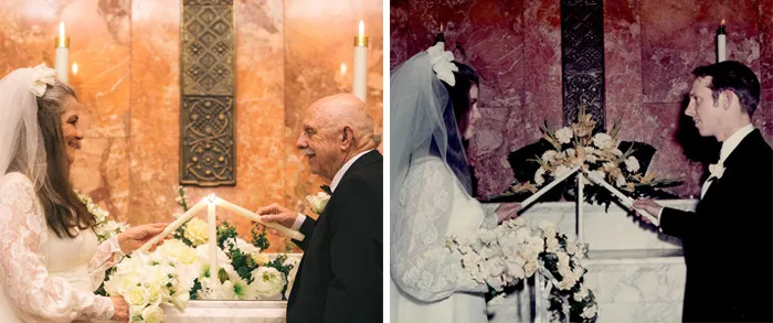 Then And Now: Couple Recreates 12 Wedding Photos After 50 Years Of Being Married