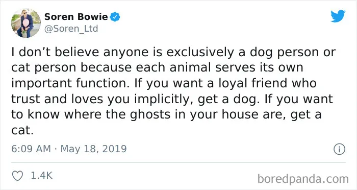40 Of The Best "Dog People Vs. Cat People" Tweets