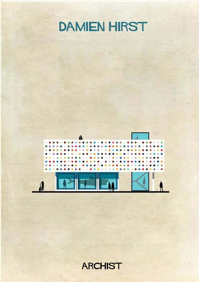 If 30 Iconic Artists Were Architects, As Imagined By Federico Babina