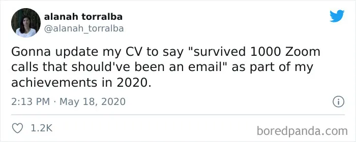 50 Funny Tweets From People Who Are So Done With Zoom Calls