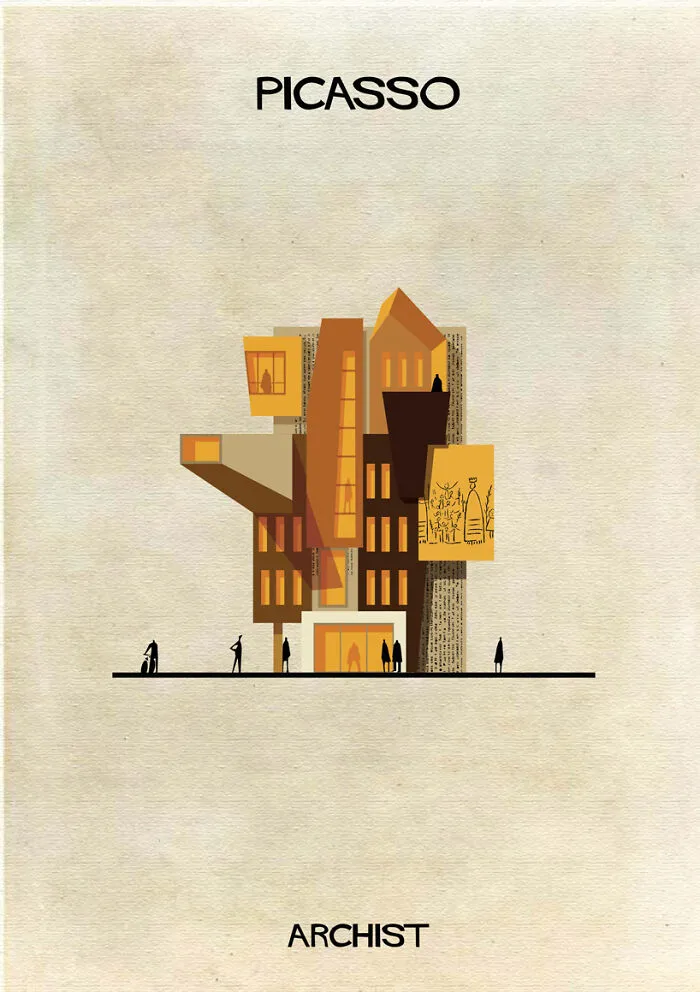 If 30 Iconic Artists Were Architects, As Imagined By Federico Babina