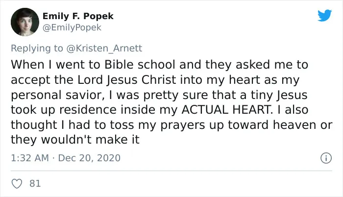 40 Of The Best Naive Beliefs That People Had In Their Childhood, According To This Twitter Thread