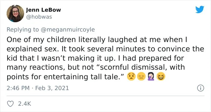 21 Of The Funniest Children's Reactions After Finding Out Where Babies Come From Shared On Twitter
