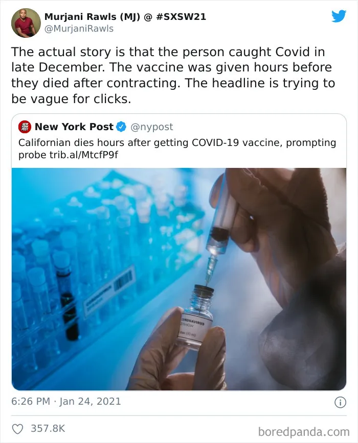 Clickbating About The Vaccine