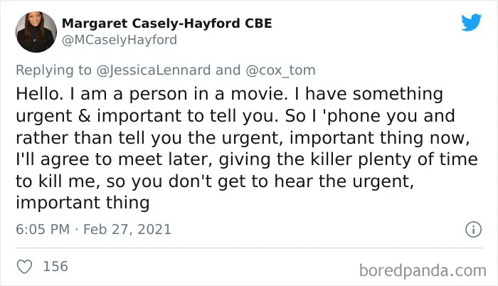 People Are Exposing The Totally Unrealistic Behaviors Of TV Or Movie Characters In Funny Tweets (40 Pics)