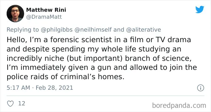 People Are Exposing The Totally Unrealistic Behaviors Of TV Or Movie Characters In Funny Tweets (40 Pics)