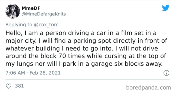 People Are Exposing The Totally Unrealistic Behaviors Of TV Or Movie Characters In Funny Tweets (40 Pics)