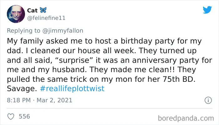 40 Of The Most Curious "Real Life Plot Twists", As Shared By People For Jimmy Fallon's Challenge