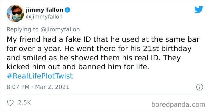 40 Of The Most Curious "Real Life Plot Twists", As Shared By People For Jimmy Fallon's Challenge