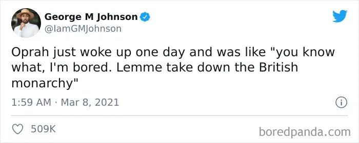 People Are Posting Memes And Jokes In Response To Meghan And Harry's Interview, And Here Are The 50 Best Ones