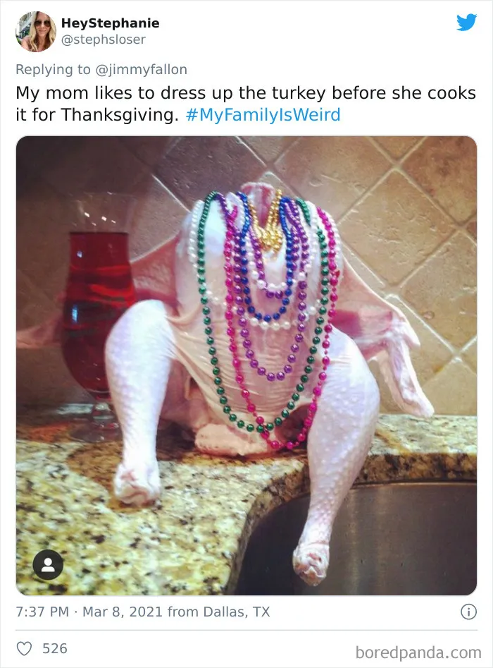 45 Of The Funniest “My Family Is Weird” Stories, As Shared By People For Jimmy Fallon’s Challenge