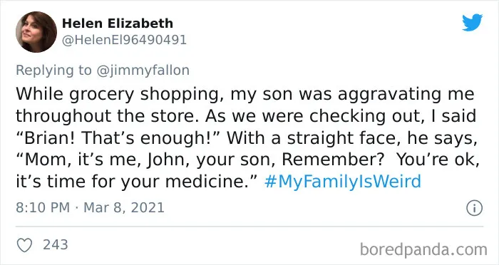 45 Of The Funniest “My Family Is Weird” Stories, As Shared By People For Jimmy Fallon’s Challenge