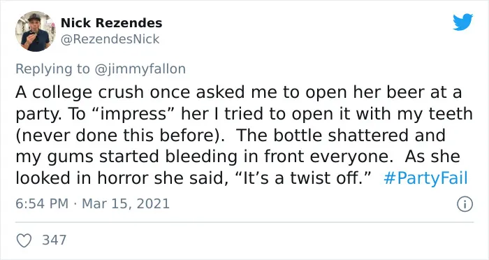 30 Hilariously Embarrassing Party Fail Stories That People Submitted For Jimmy Fallon’s Challenge