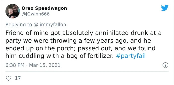 30 Hilariously Embarrassing Party Fail Stories That People Submitted For Jimmy Fallon’s Challenge