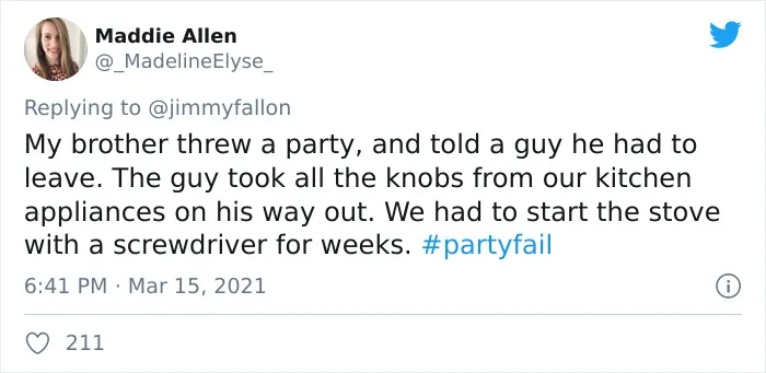 30 Hilariously Embarrassing Party Fail Stories That People Submitted For Jimmy Fallon’s Challenge