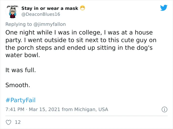 30 Hilariously Embarrassing Party Fail Stories That People Submitted For Jimmy Fallon’s Challenge