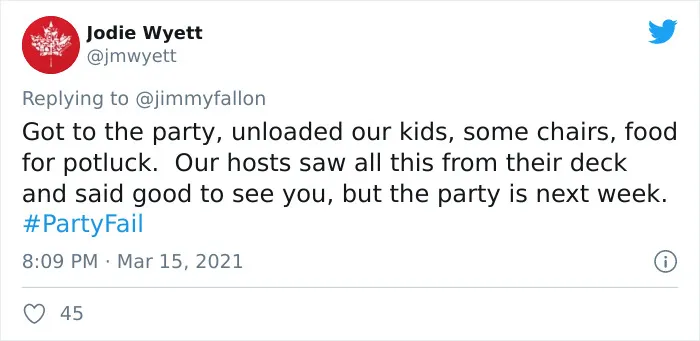 30 Hilariously Embarrassing Party Fail Stories That People Submitted For Jimmy Fallon’s Challenge