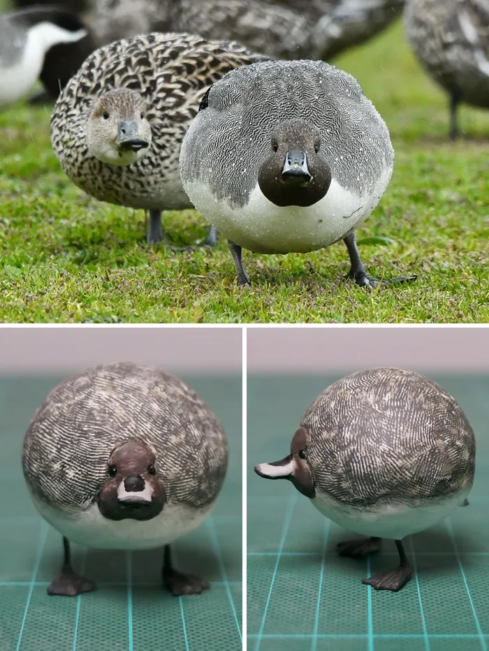 Este artista japonés transforma curiosos momentos de animales en esculturas, y el resultado es divertidísimo (30 fotos nuevas)