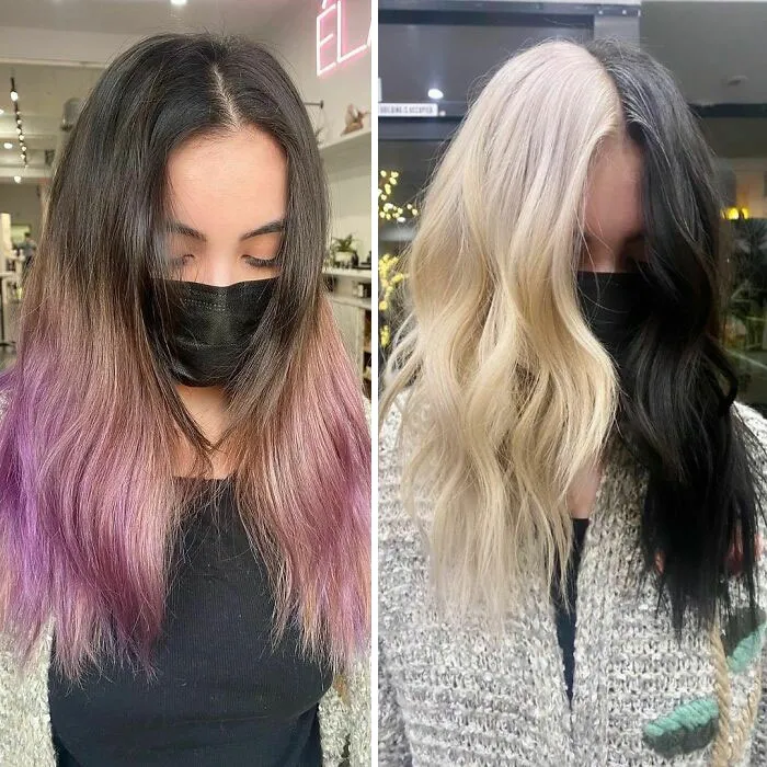 28 Mujeres que eligieron un color inusual para su pelo y acabaron con un aspecto genial
