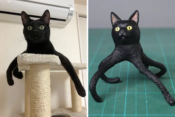 Este artista japonés transforma curiosos momentos de animales en esculturas, y el resultado es divertidísimo (30 fotos nuevas)