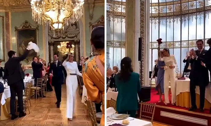Boda en Madrid (España) la semana pasada, una ciudad que definitivamente no tiene el virus bajo control