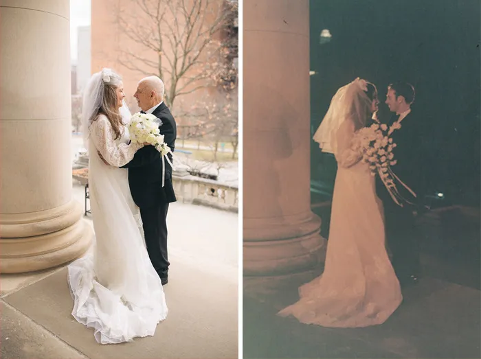 Then And Now: Couple Recreates 12 Wedding Photos After 50 Years Of Being Married
