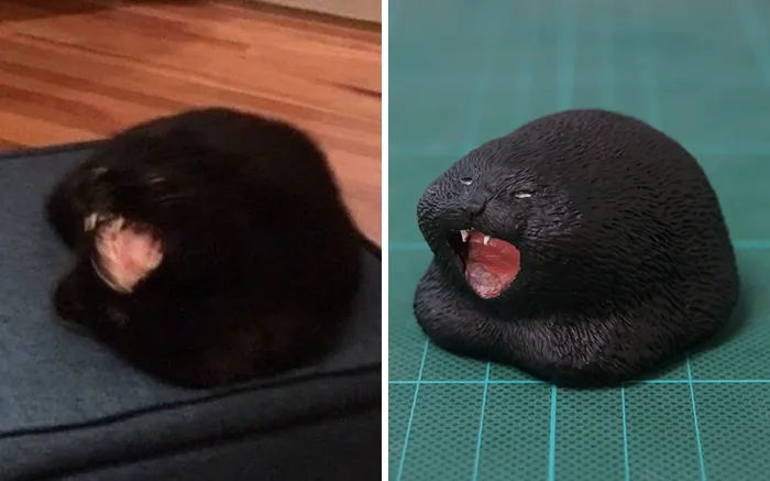 Este artista japonés transforma curiosos momentos de animales en esculturas, y el resultado es divertidísimo (30 fotos nuevas)