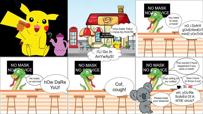 Covidiot Pikachu Strikes Again!