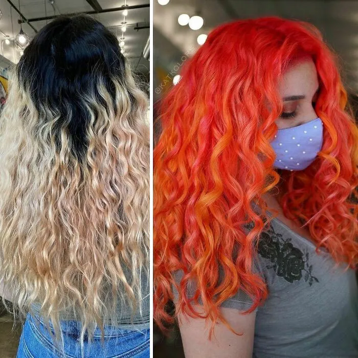28 Mujeres que eligieron un color inusual para su pelo y acabaron con un aspecto genial
