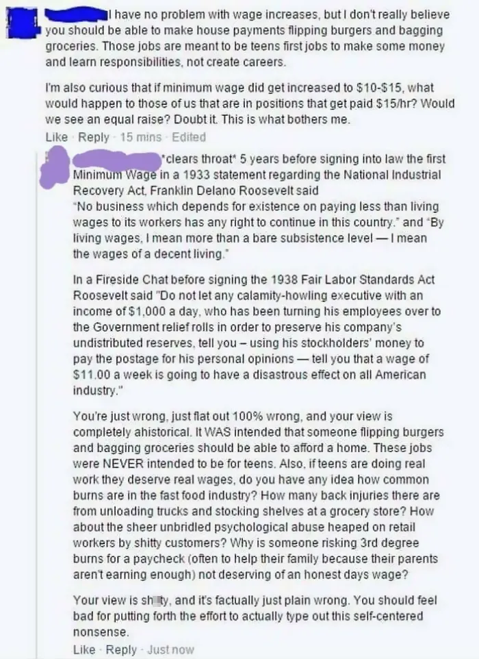 28 Brilliant Comebacks People Had To These Dumb Reasons Why Some People Don't Want The Minimum Wage Raised In The US