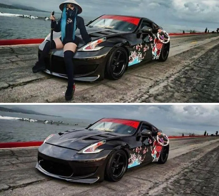 Literalmente, ha hecho un Photoshop con el coche de alguien y ni siquiera lo ha etiquetado