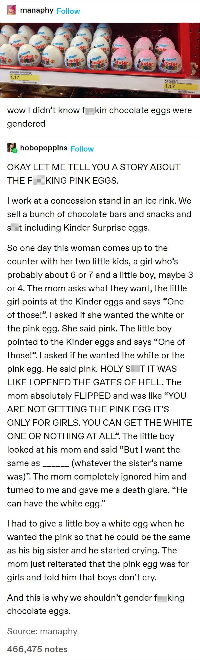 Gendering Eggs Now, Are We?
