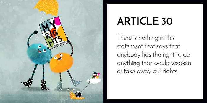 Article 30: Nobody Can Take These Rights From You