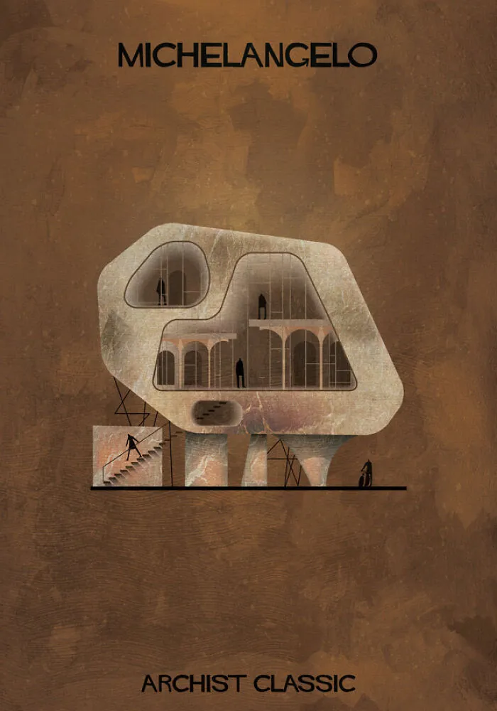 If 30 Iconic Artists Were Architects, As Imagined By Federico Babina