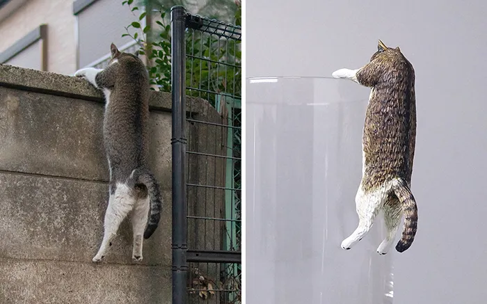 Este artista japonés transforma curiosos momentos de animales en esculturas, y el resultado es divertidísimo (30 fotos nuevas)