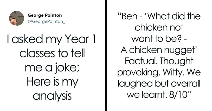 Teacher Rates His Year 1 Students’ Jokes On Twitter, And His Thread Goes Viral