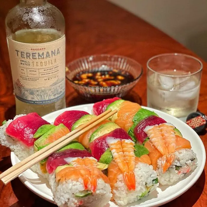 Rainbow Sushi Rolls