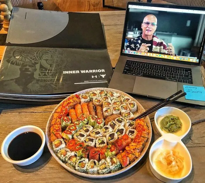 Sushi Train For A Movie Night