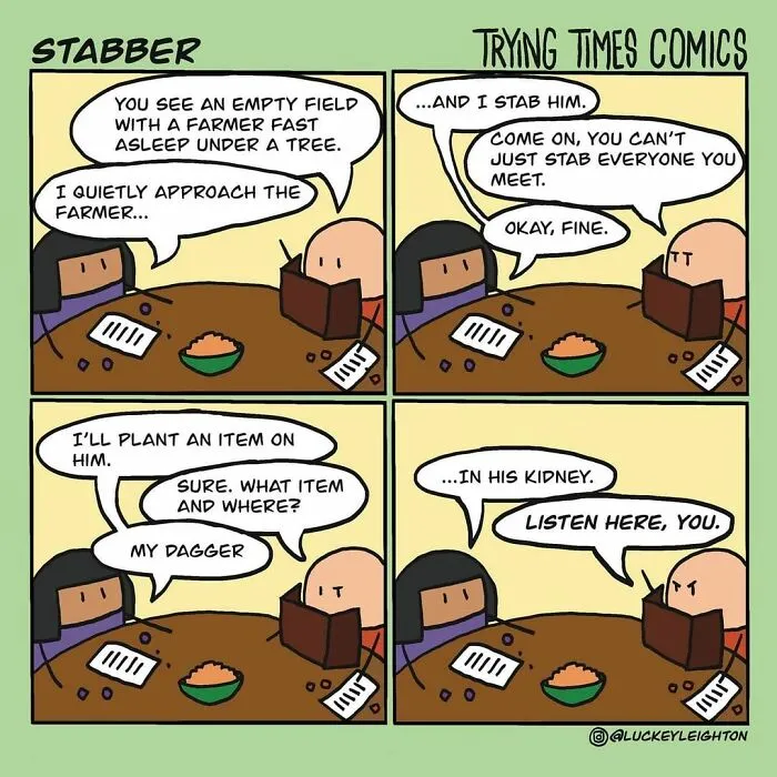 40 Short And Funny Comics With Twisted Endings By Trying Times Comics