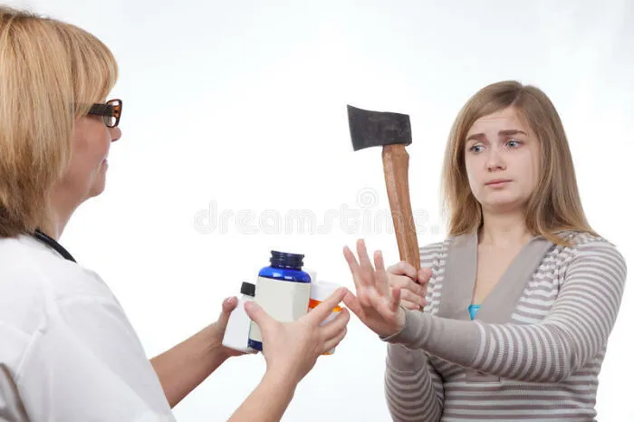 I Don't Even Know. Doctor And A Girl With An Axe?