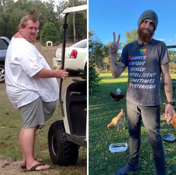 Dos médicos diferentes me dijeron una vez que no viviría para ver mis 40 años. En ese momento pesaba 226 kilos. Hoy cumplo 40 años. Durante ese tiempo perdí 158 kilos y me enteré de que mi hijo tiene AAF
